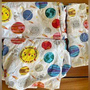 Deep Space toddler sheet set- the land of nod